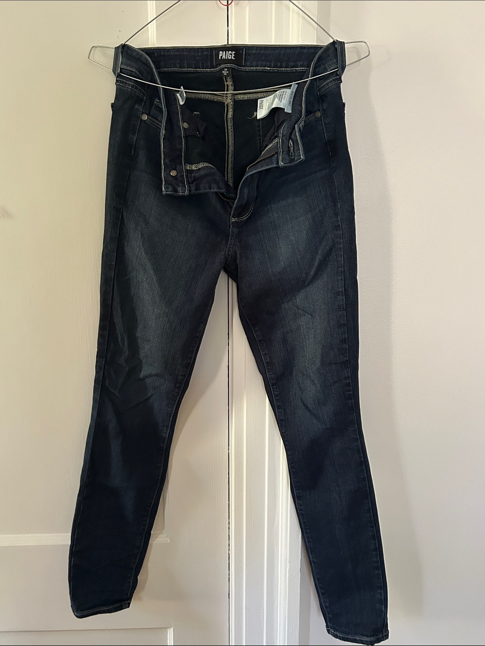 PAIGE Dark Blue Skinny Jeans